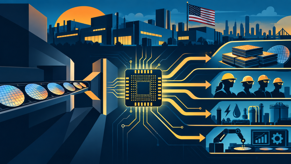 U.S. chip factory and semiconductor supply chain pathways for packaging, workforce, utilities, and process innovation